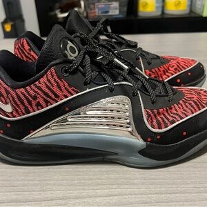 Nike KD Black and Red Athletic Shoes